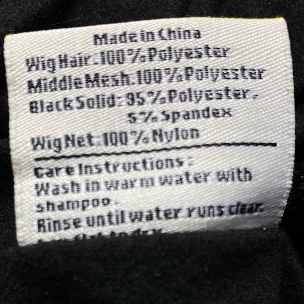 WIG - Hatched & Hooked Pineapple Turban Black Wig w/Box NEW - Picture 14 of 15